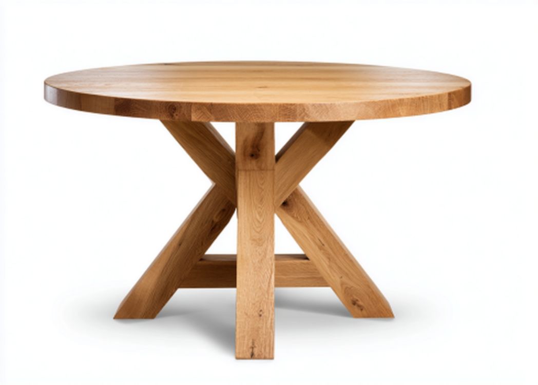 Esstisch aus Eichenholz für Essbereich 120 x 120 x 75