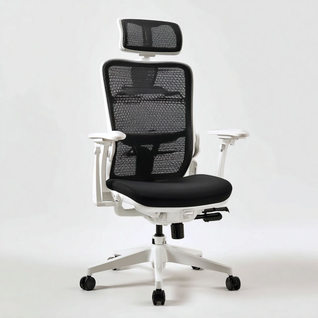 Bürostuhl mit verstellbarem Rückenlehnen und Armlehnen aus Mesh-50 x 60 x 120