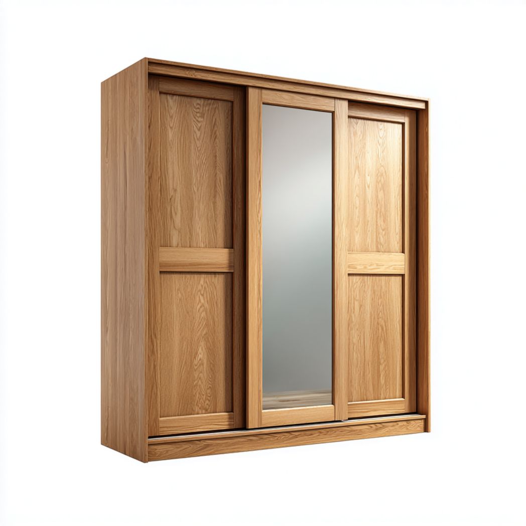 Schrank mit Schiebetüren aus Eiche für Schlafzimmer-200 x 60 x 220