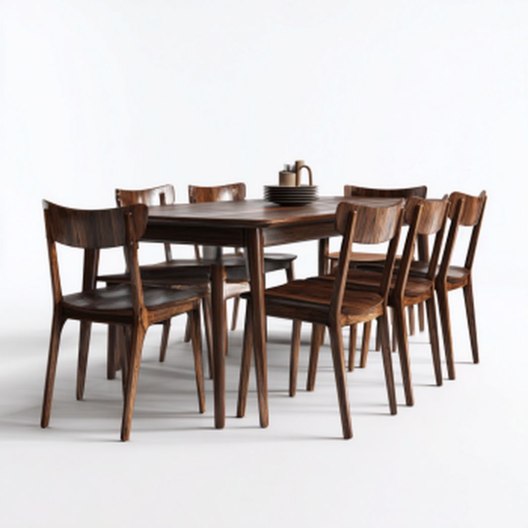 Esstisch mit Stühlen aus Holz für das Esszimmer 180 x 90 x 75