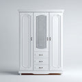 Kleiderschrank aus MDF mit Glastür für Schlafzimmer-200 x 120 x 50