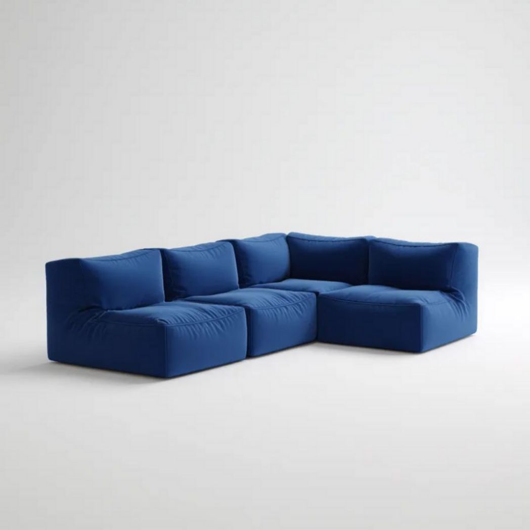 Ecksofa zur Wohnraumgestaltung aus Stoff-200 x 90 x 80